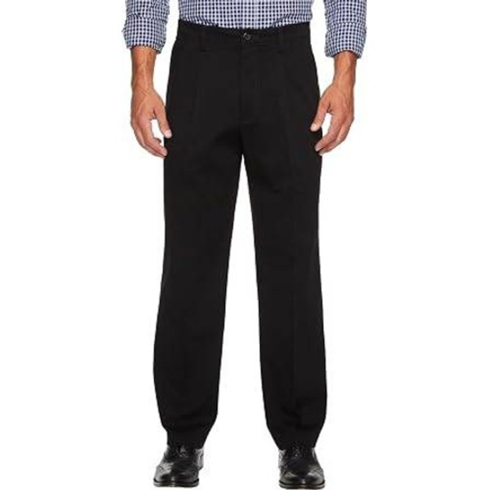 Dockers Easy Khaki 40x30 Men's Classic Fit Comfort Stretch Waist Pants Black
